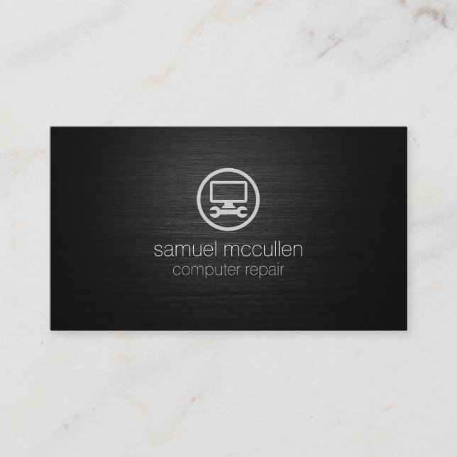 Carte De Visite Icône Technologie de réparation informatique (Devant)