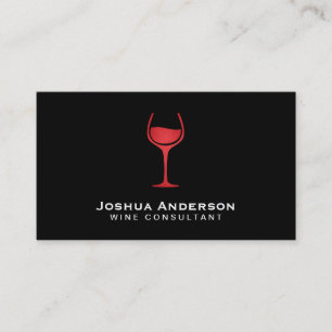Carte De Visite Icône Vin Rouge