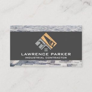 Carte De Visite Icônes de réparation de constructeur   Logo de tra