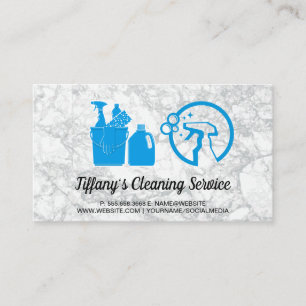 Carte De Visite Icônes Fournitures de nettoyage