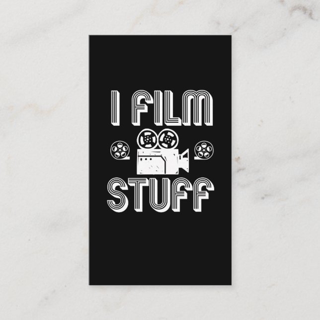 Carte De Visite Idée de cadeau de cinéaste de cinéma de cinéaste (Devant)