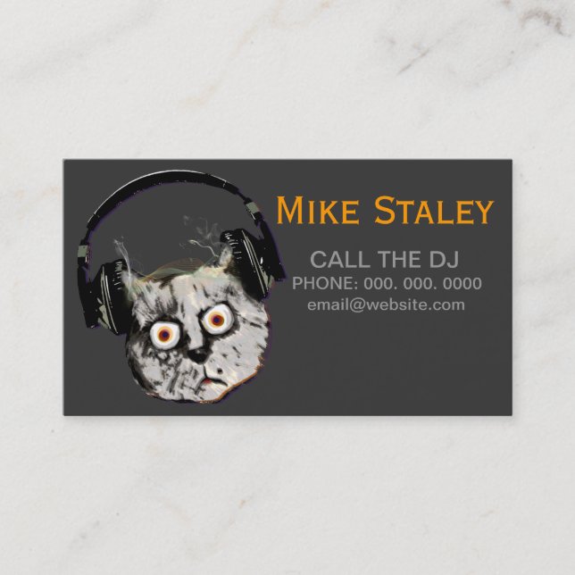 Carte De Visite idée promotionnelle dj personnalisée (Devant)