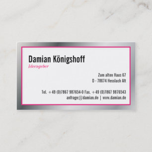 Carte De Visite Ideengeber Visitenkarte