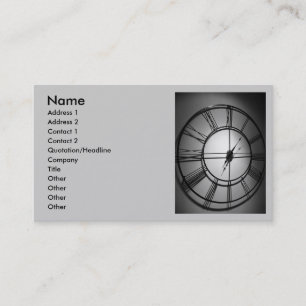 CARTE DE VISITE IL EST TEMPS DE GAGNER L'ARGENT