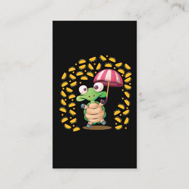 Carte De Visite Il pleut des Tacos Turtle (Devant)