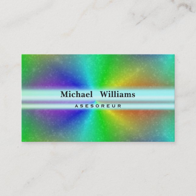 CARTE DE VISITE ILLUMINATION PROFESSIONNELLE LASER HOLOGRAMME (Devant)