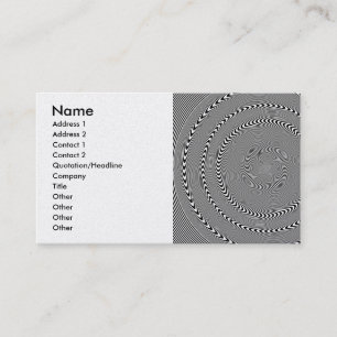 Carte De Visite Illusion optique - Hypnose facilitée
