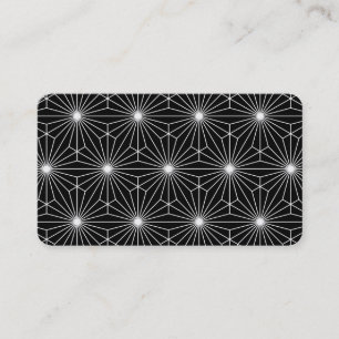 Carte De Visite Illusion optique noire et blanche moderne fraîche
