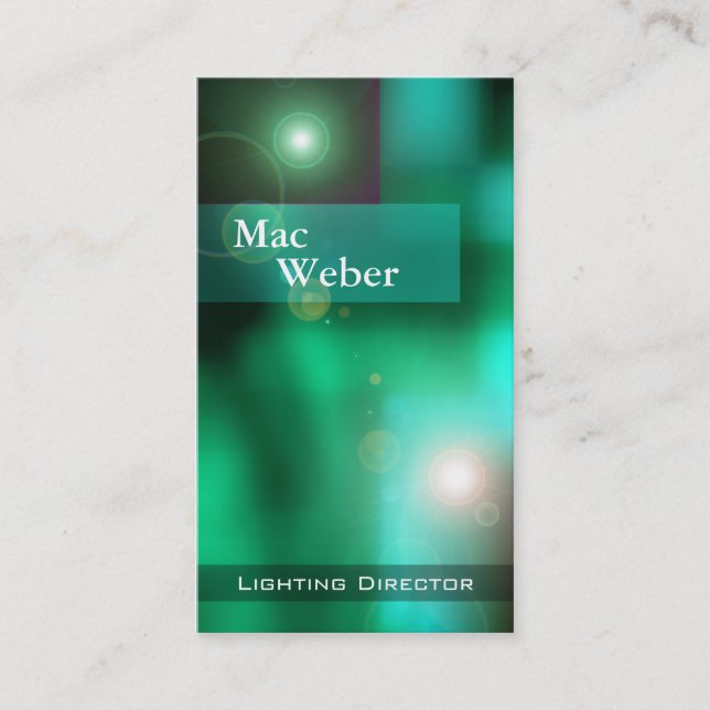 Carte De Visite Illusions - directeur Tech Lighting Design (Devant)