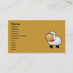 Carte De Visite Illustration 54-Free-Cartoon-Sheep-Clipart-Clipart