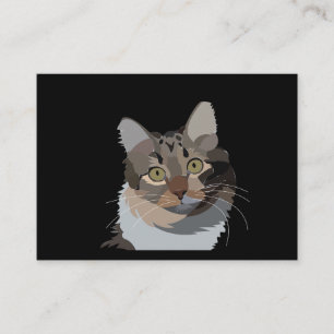 Carte De Visite Illustration d'animal de compagnie chat Services p