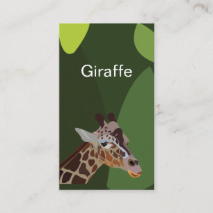Carte De Visite Illustration d'animal de girafe