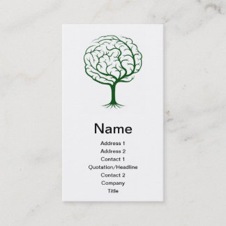 Carte De Visite Illustration d'arbre de cerveau