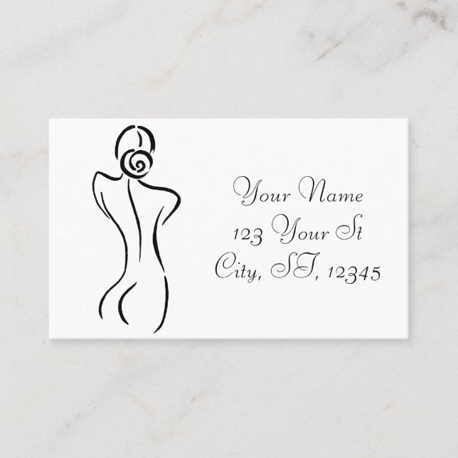 Carte De Visite Illustration d'art féminin Thunder_Cove (Devant)
