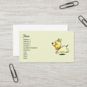 Carte De Visite Illustration de chien courant mignon