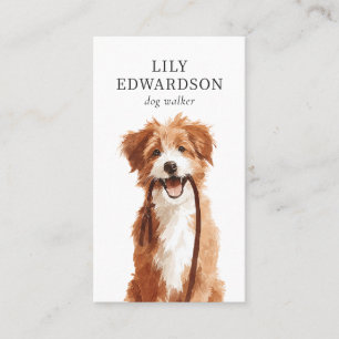 Carte De Visite Illustration de chien mignon Garde d'animaux Prome