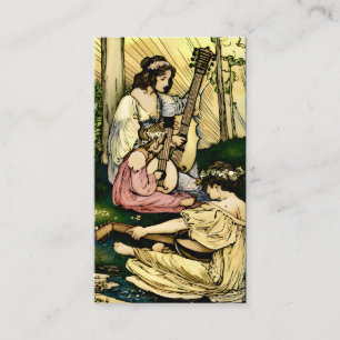 Carte De Visite Illustration de conte de fées Art nouveau