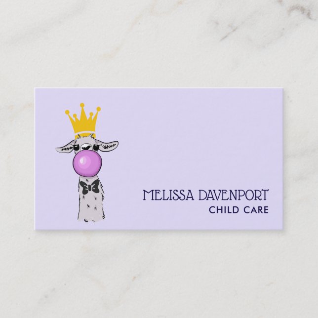 Carte De Visite Illustration de Cute Funny (Devant)