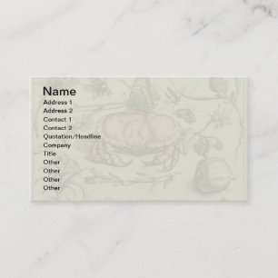 Carte De Visite Illustration de fleur d'insecte botanique de crabe