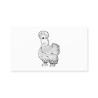 Illustration de la caricature du poulet Silkie