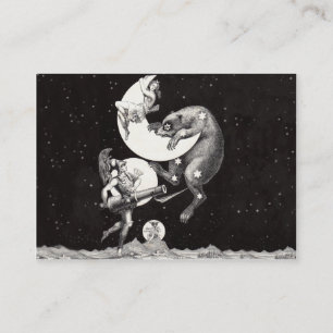 Carte De Visite Illustration de la Nuit du Dieu de l'Univers du Ci