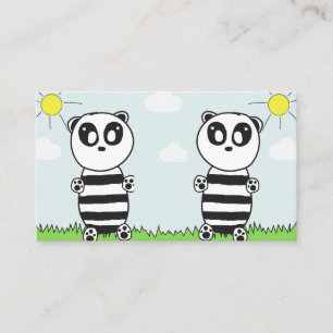 Carte De Visite Illustration de Panda Mignon