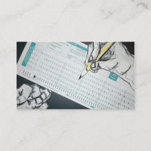 Carte De Visite illustration de scantron