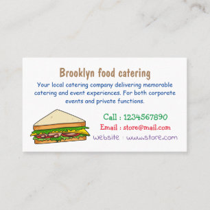 Carte De Visite Illustration Sandwich