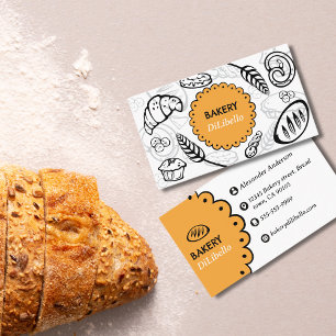 Carte De Visite Illustrations de pain de boulangerie