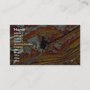 Carte De Visite Image de jaspe orange et jaune