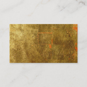 Carte De Visite Image de la surface de feuille d'or, non finie