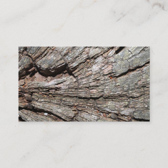 Carte De Visite Image de vieux bois de tronçon d'arbre (Devant)