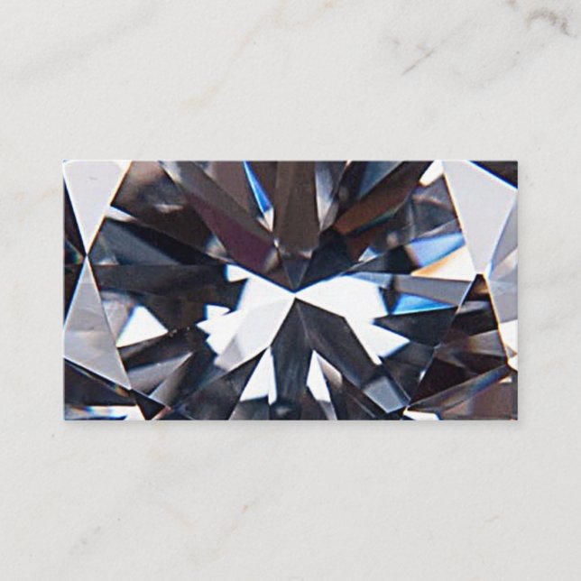 Carte De Visite Image élégante de la gemme de diamant (Devant)