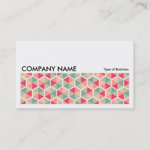 Carte De Visite Image longue 0254 - Motif Hexagon 04