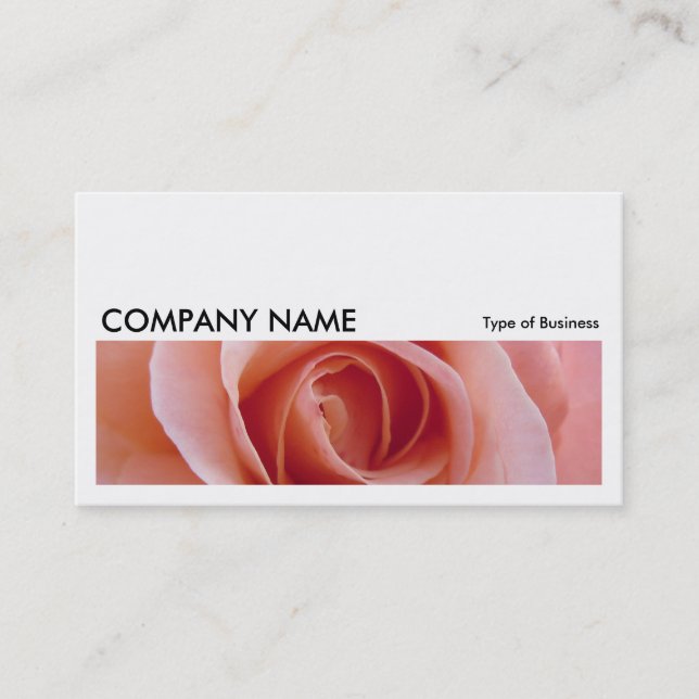 Carte De Visite Image longue 058 - Rose rose (Devant)