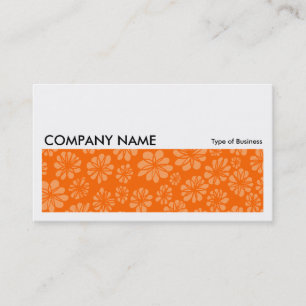 Carte De Visite Image longue 060 - Orange Floral