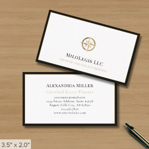 Carte De Visite Image Noir Logo Professionnel