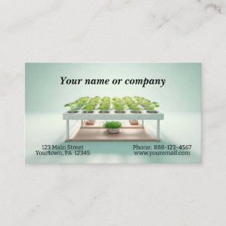 Carte De Visite Image simple d'un aérojardin