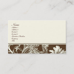 Carte De Visite Imaginaire de chocolat