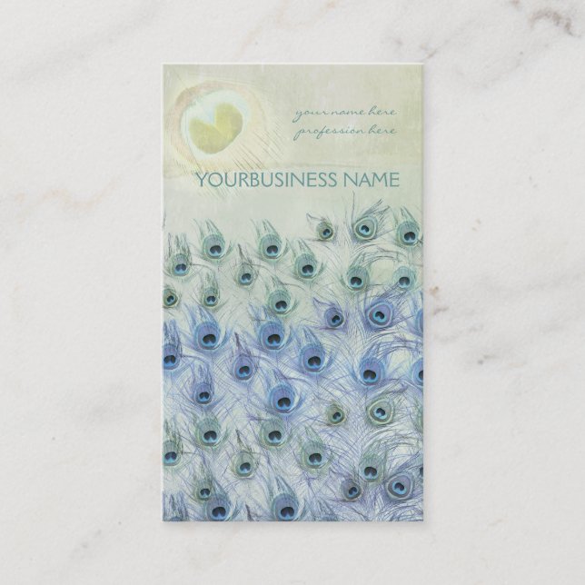 Carte De Visite Imaginaire de mer de paon (Devant)