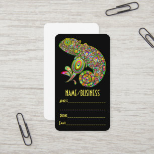 Carte De Visite Imaginaire psychédélique de Chameleon
