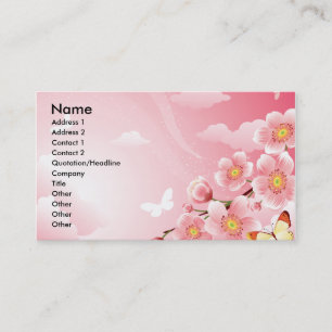 CARTE DE VISITE IMAGINAIRE ROSE