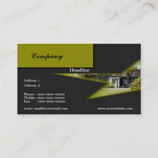 Carte de visite immobilier (Devant)