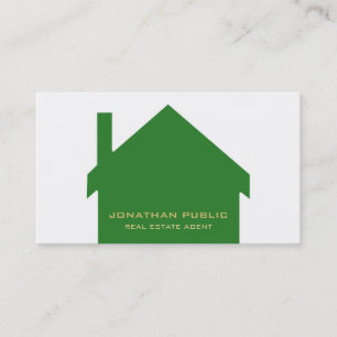 Carte De Visite Immobilier Agent Moderne Design élégant Luxe