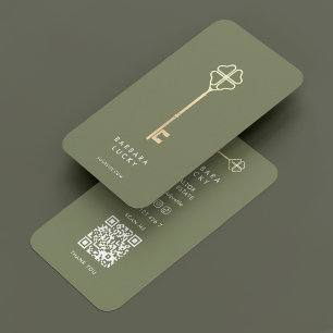 Carte De Visite Immobilier clé du concessionnaire hypothécaire Sag