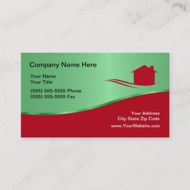 Carte de visite immobilier Cool unique (Devant)