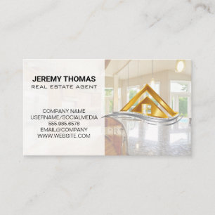 Carte De Visite Immobilier   Cuisine   Logo Moderne
