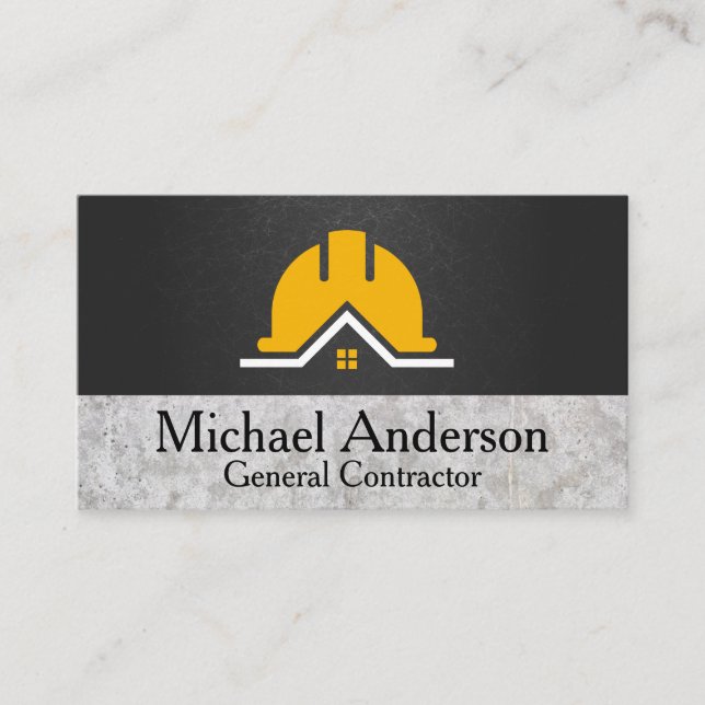 Carte De Visite Immobilier de construction | Entrepreneur général (Devant)
