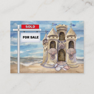 Carte de visite immobilier de plage - SRF