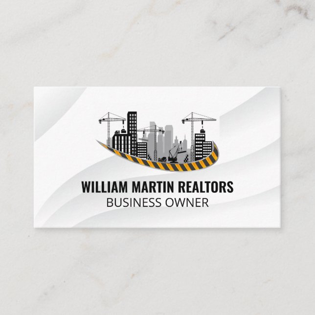 Carte De Visite Immobilier | Développement de la construction (Devant)